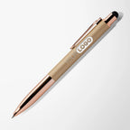 Engraved Mineral Aria Pen with Rose Gold Trim