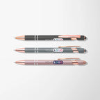 Full Color Mineral Alpha Pen with Rose Gold Trim