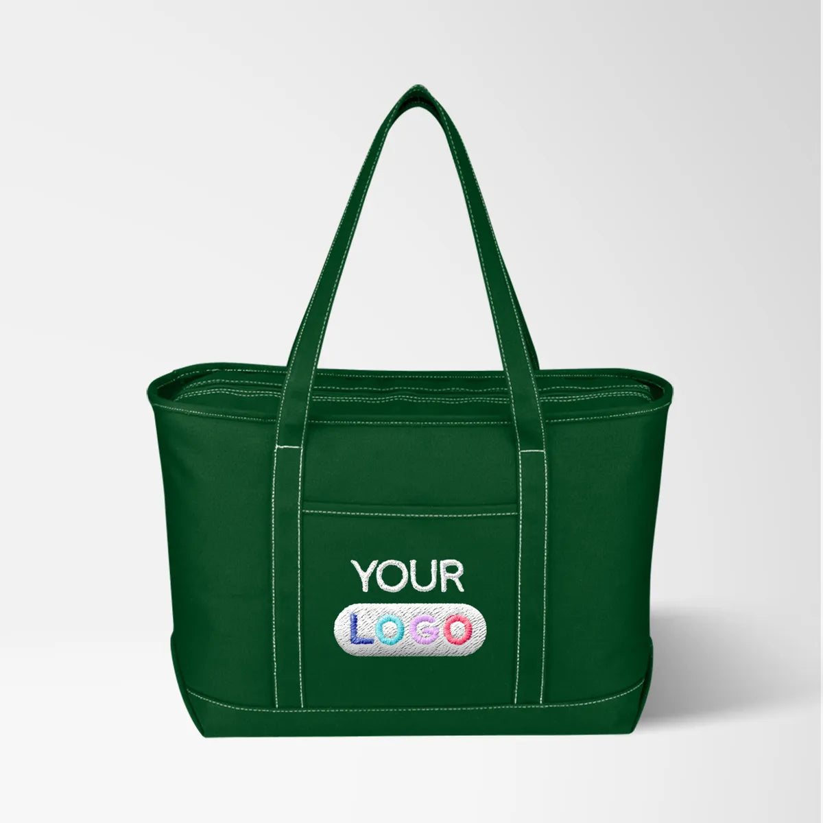 Embroidered Large Atlantis 24 oz. Cotton Canvas Yacht Tote