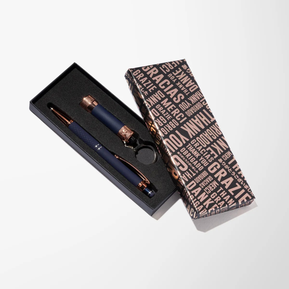 Rose Gold Diamond Gift Set in Thank You Box