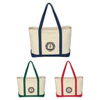 Large 24 oz. Cotton Canvas Boat Tote
