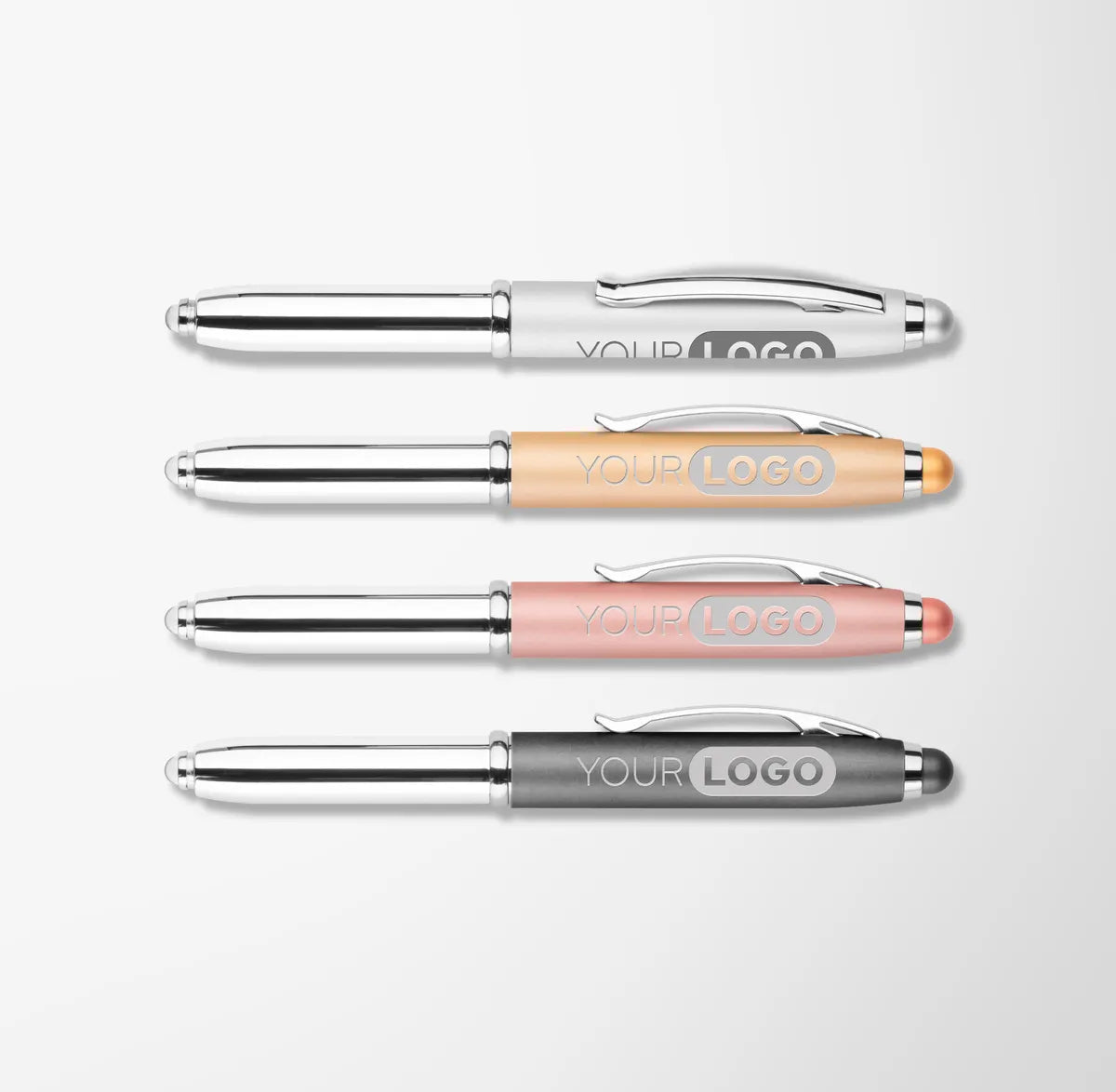 Engraved Mineral Light-Up Ace Stylus Pen