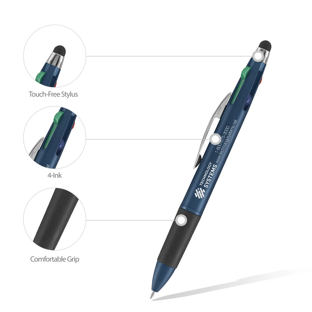 Metallic Lucina 4-Ink Stylus Pen