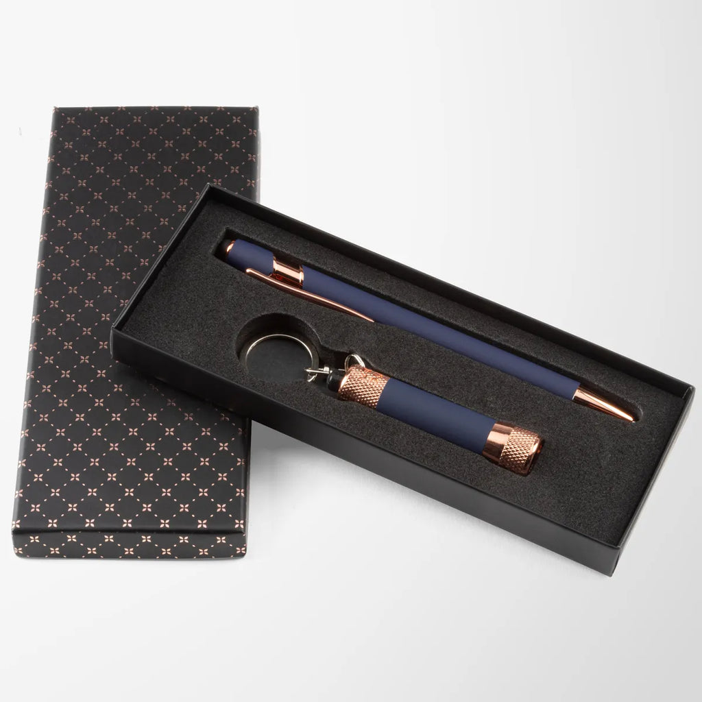 Rose Gold Alpha Gift Set in Criss-Cross Box