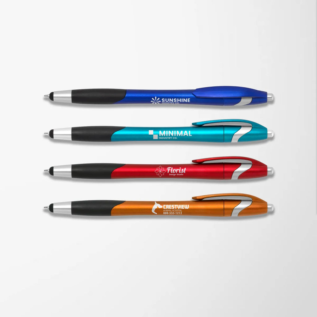 Metallic Cirrus Stylus Pen with Grip