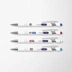 Full Color White Alpha Soft Touch Stylus Pen