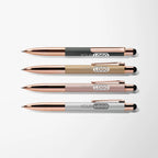 Engraved Mineral Aria Pen with Rose Gold Trim