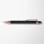 Full Color Deco Recycled Diamond Stylus Pen with Rose Gold Trim