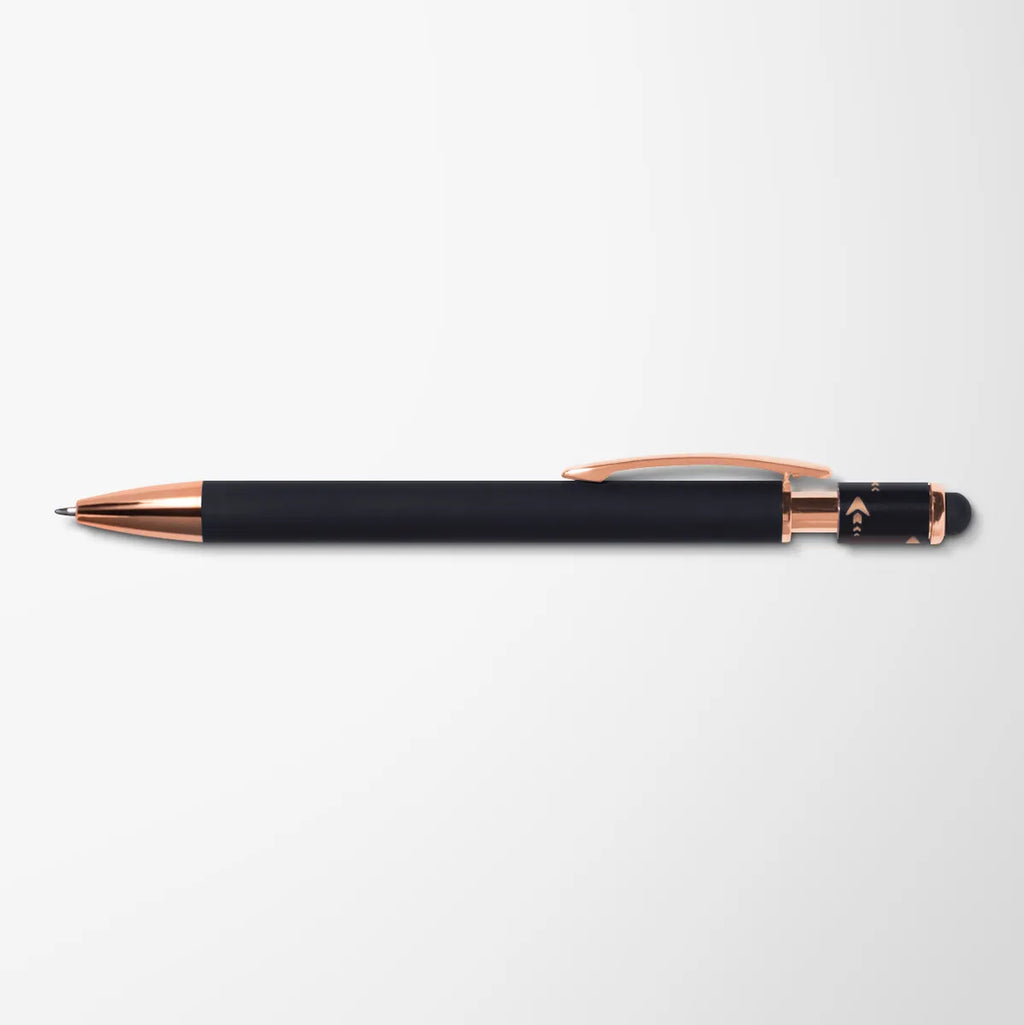 Full Color Etta Fidget Stylus Pen with Rose Gold Trim