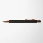 Engraved Soft Touch Joni Pen with Rose Gold Trim