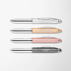 Engraved Mineral Light-Up Ace Stylus Pen