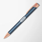 Engraved Soft Touch Paragon Pen with Rose Gold Trim