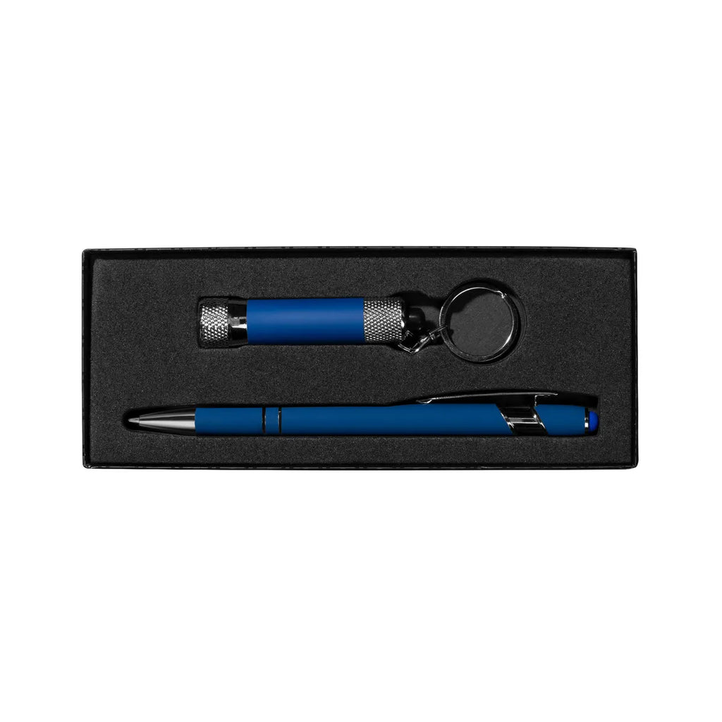 Alpha Soft Touch Pen & Flashlight Gift Set