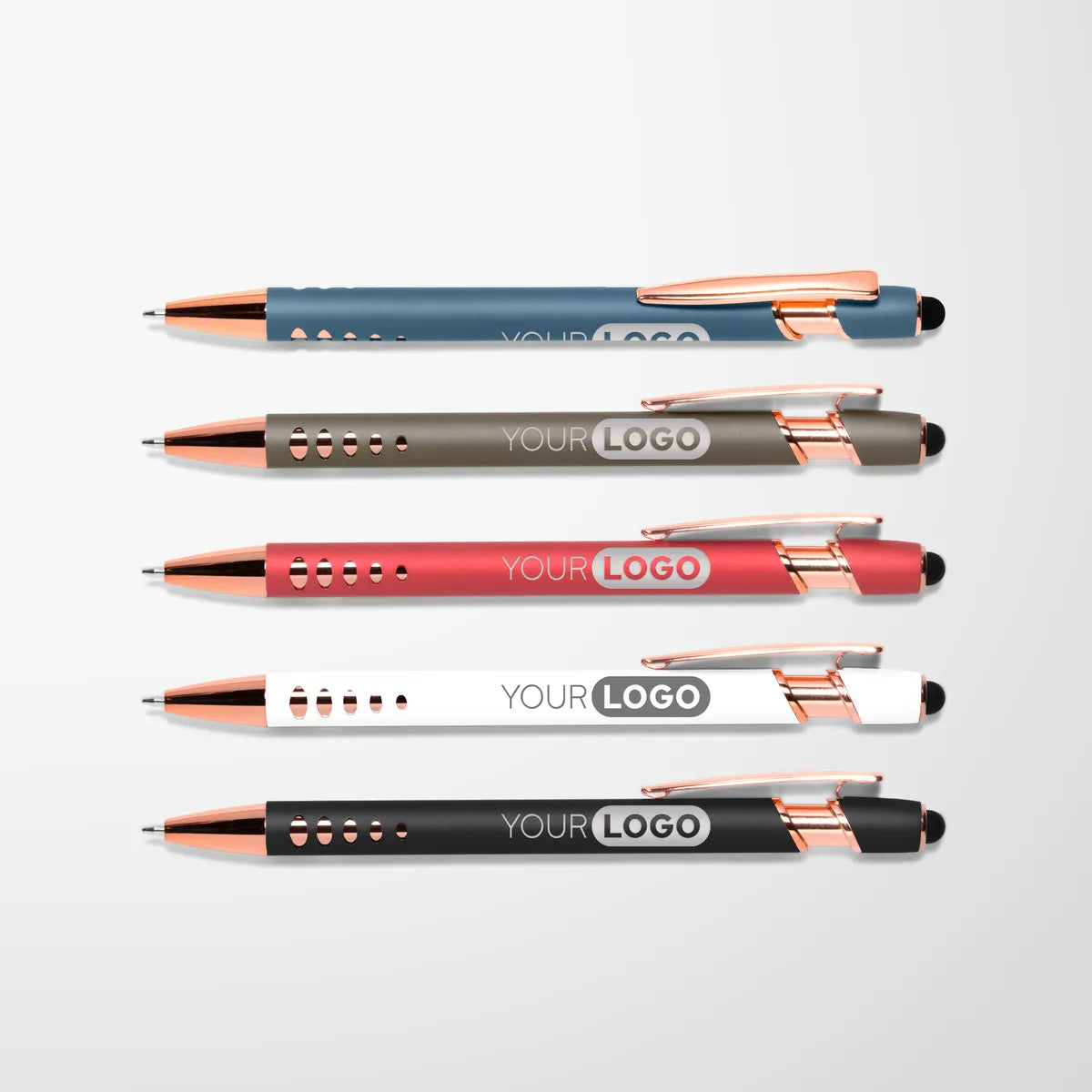 Engraved Alpha Stylus Pen with Geometric Design