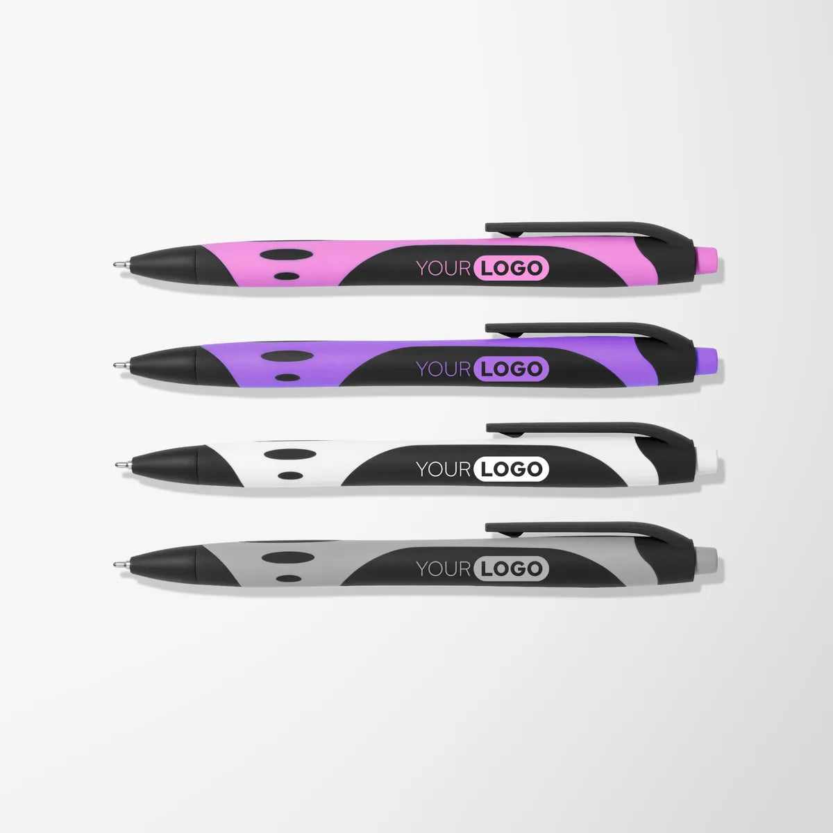 Black Soft Touch Gel Sport Hybrid Ink Pen