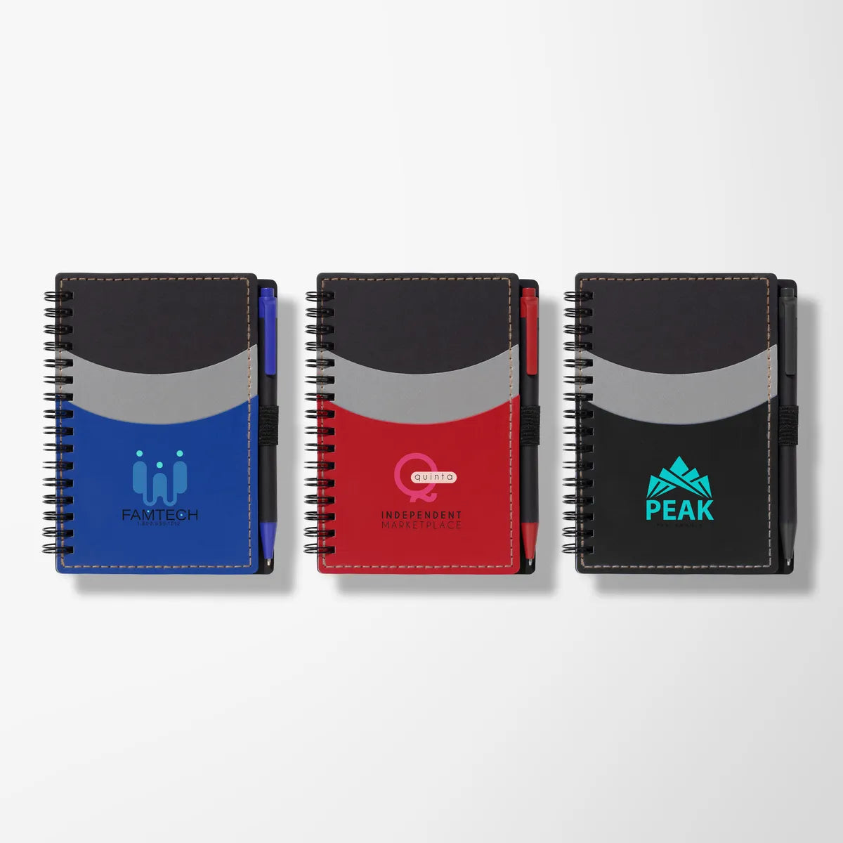 Spiral Notebook with Pocket & Pen
