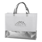 Metallic Accent Addie Tote Bag