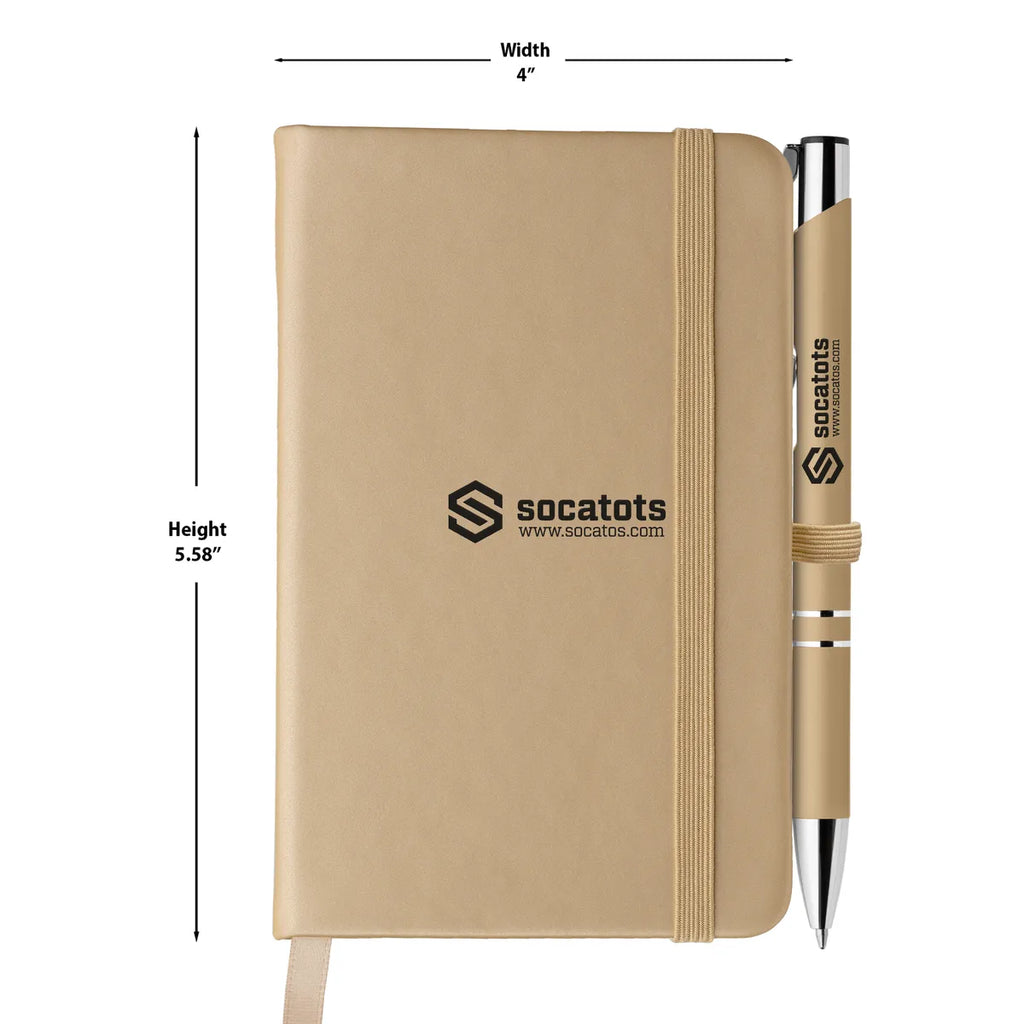 Mineral Soft Touch Note Caddy & Pen Set