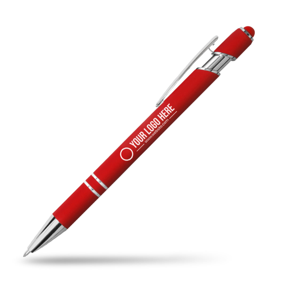 Lumos Stylus Soft Touch Pen with stylus - Red / Black / Rubber stationary