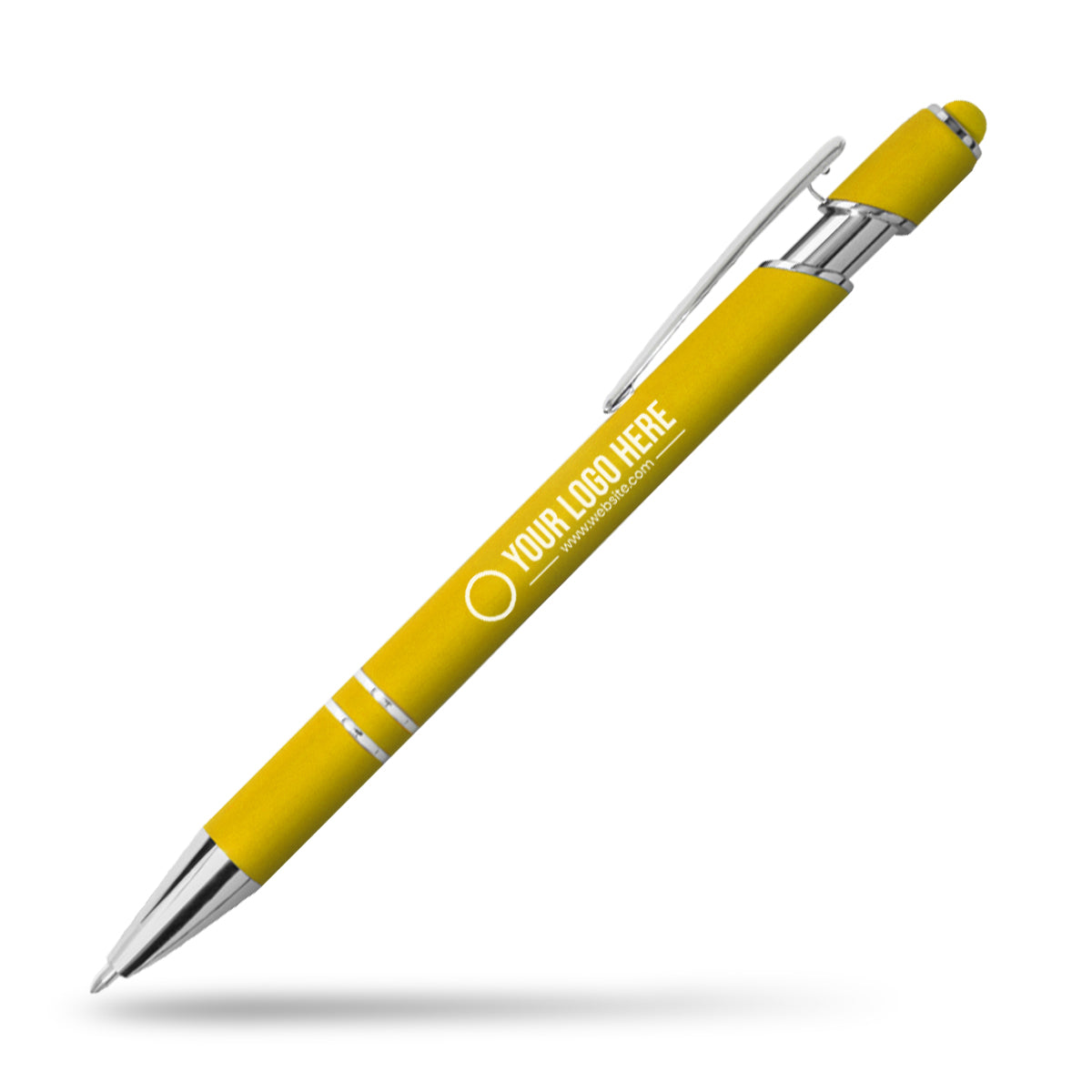 Lumos Stylus Soft Touch Pen with stylus - Yellow / Black / Rubber stationary