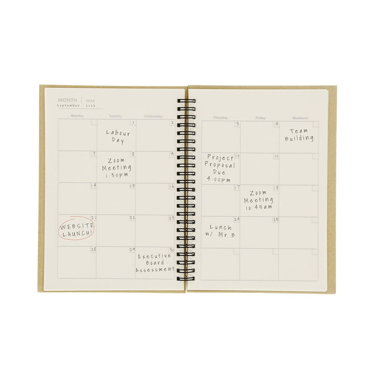Monthly Planning Notebook Celik