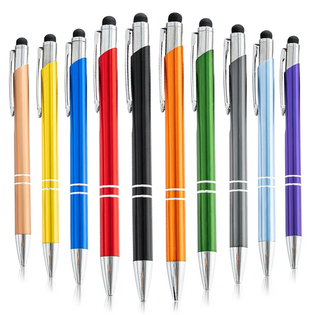 Colourful pens standing